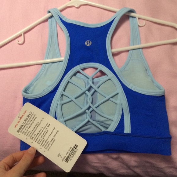 lululemon athletica Other - Blue Sweaty or Not Lululemon Sports Bra