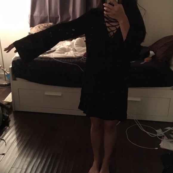 Lace Up Dress