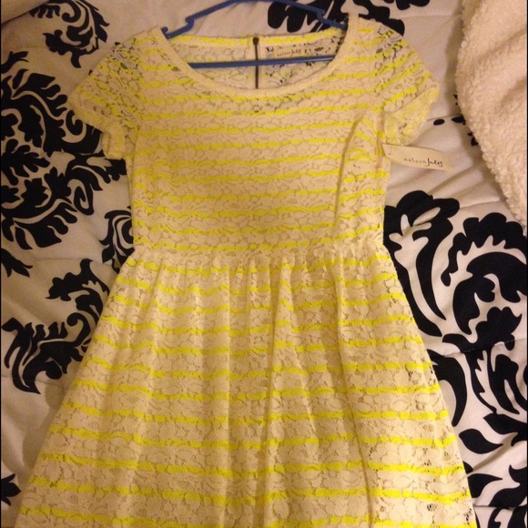 Neon floral print dress