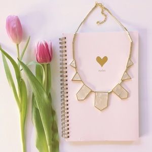 Classic Station Necklace in Pearl Resin