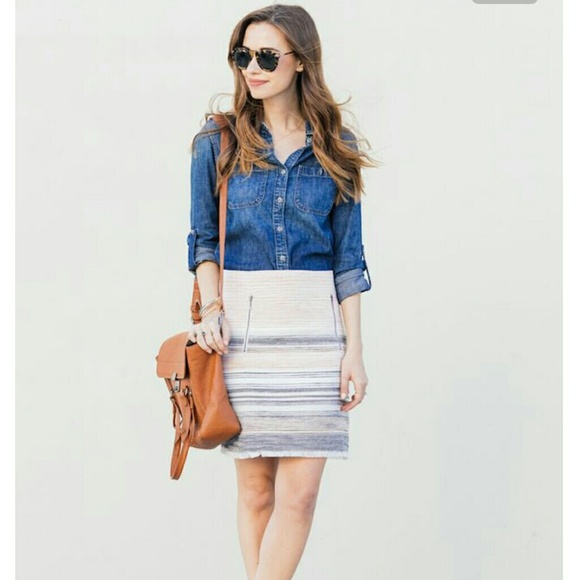 Loft tweed skirt