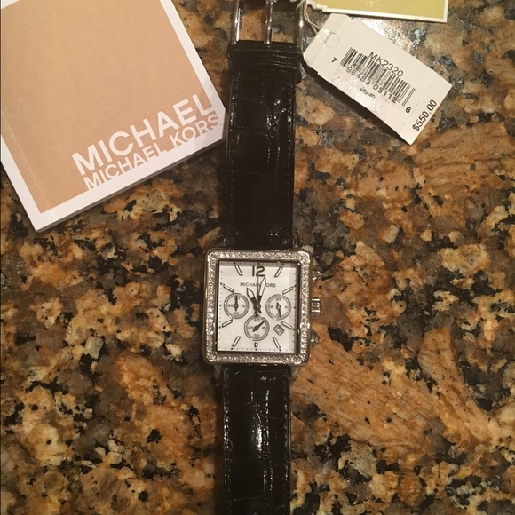 NWT Michael Kors Watch Genuine Alligator Leather - Picture 1 of 4