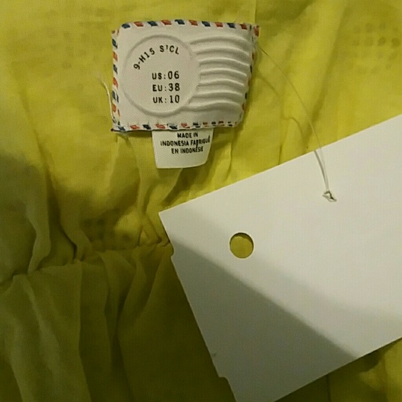CUTE YELLOW TENNIS RAQUET TANK TOP BOW TIE STRAPS - Picture 3 of 4