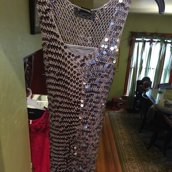 Nice silver sequin dress