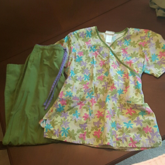 Cute Green scrub set