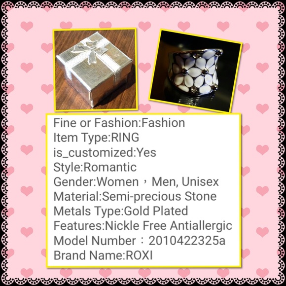 SALE ROXI White Gold Plated Austrian Crystal Ring - Picture 3 of 3