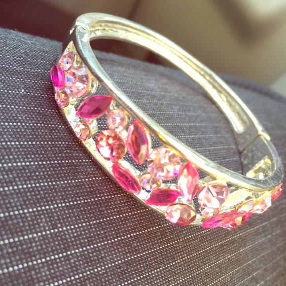 Beautiful pink bangle bracelet