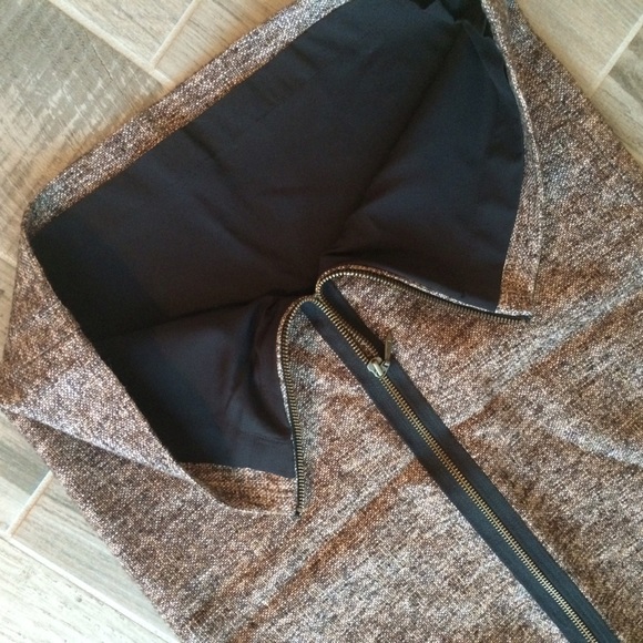 Classiques Entier Skirts - Brown tweed and zippered skirt Classiques Entier Skirts - Brown tweed and zippered skirt