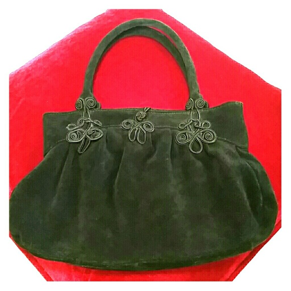Ann Taylor Black Leather Hand Bag