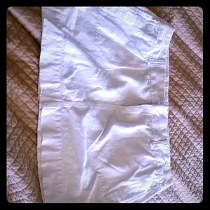 White Eyelet mini skirt