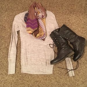 Cream V-Neck Sweater