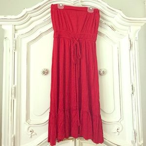 Red sun dress/coverup