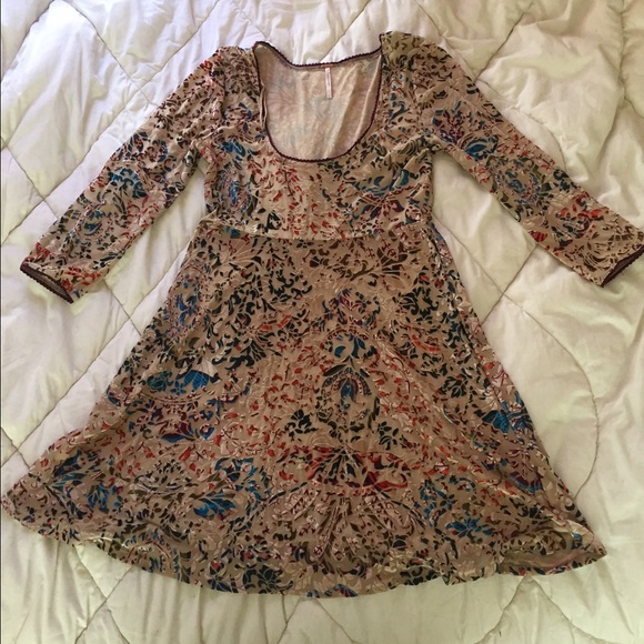 Free People velvet mini dress