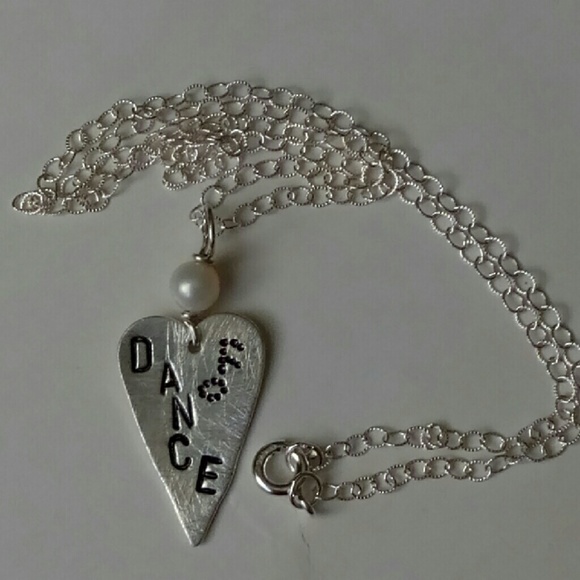 925 Sterling Silver Handstamped Necklace