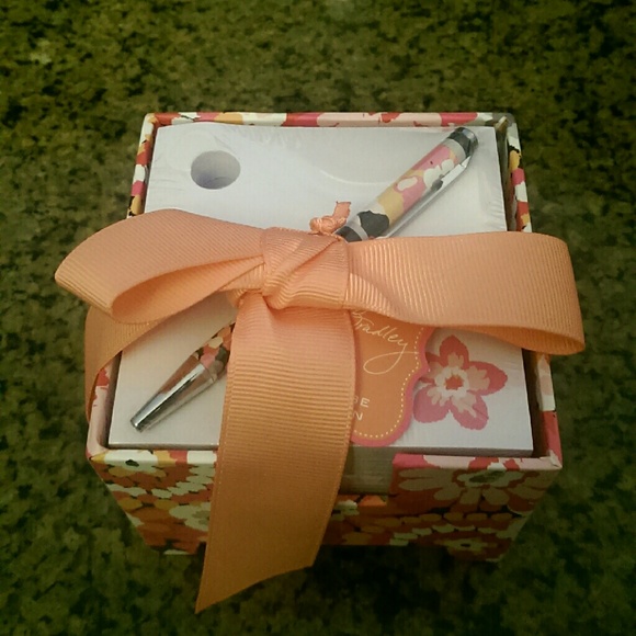 New Vera Bradley Pixie Blooms Note Cube Mini Pen