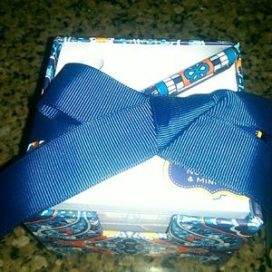 New Vera Bradley Marrakesh Note Cube Mini Pen