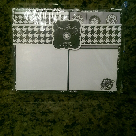 New Vera Bradley Midnight Paisley Desk Note Set