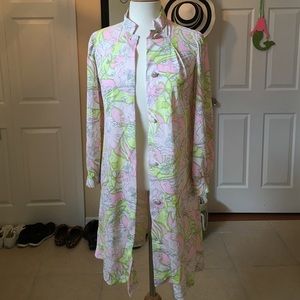 Vintage Spring 70s Lightweight Housecoat Jacket