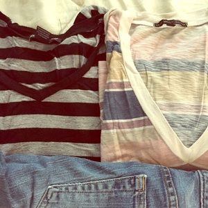 2 striped tees bundle