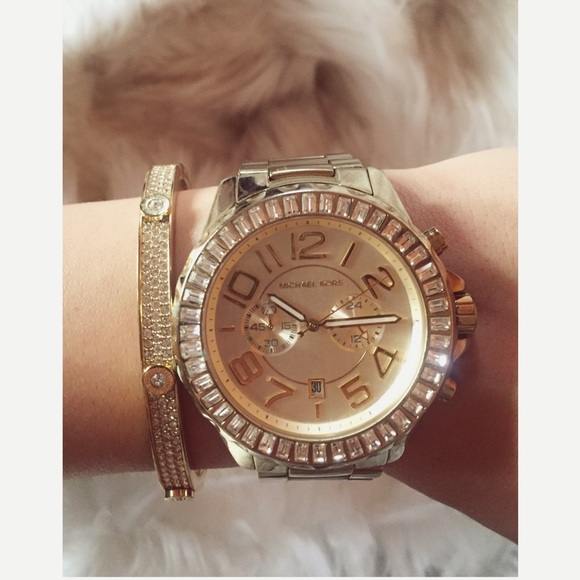 Authentic Michael Kors Crystal Watch - Picture 2 of 3