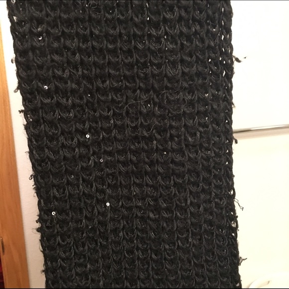 Gently used black infinity scarf - Picture 3 of 4