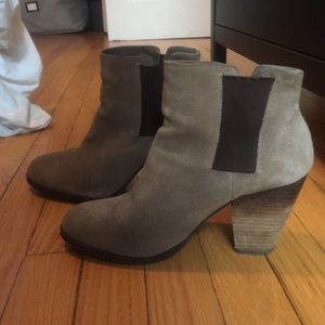 Vince Camuto tan booties