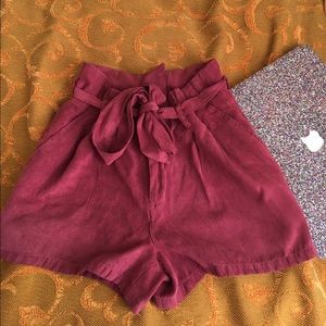 High Waist Tie-Up Shorts