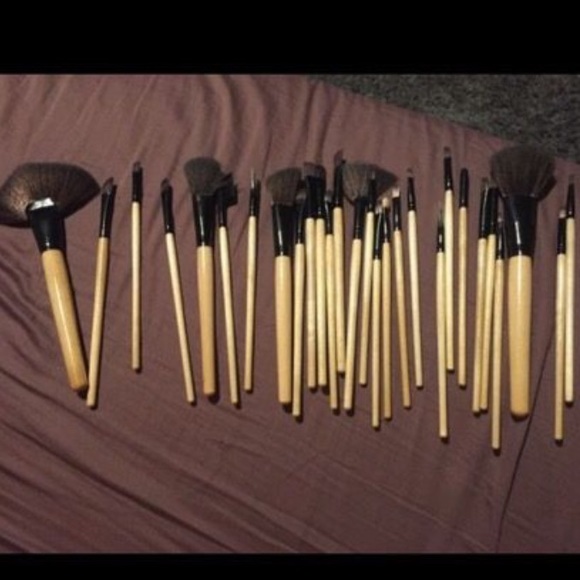 Professional makeup brushes