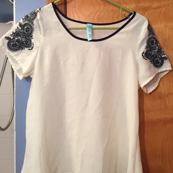 Never worn sheer white top