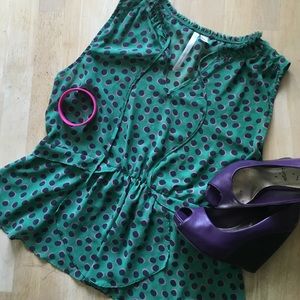 LC Lauren Conrad peplum style blouse