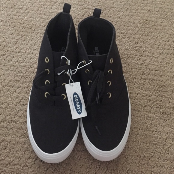 NWT black canvas high tops