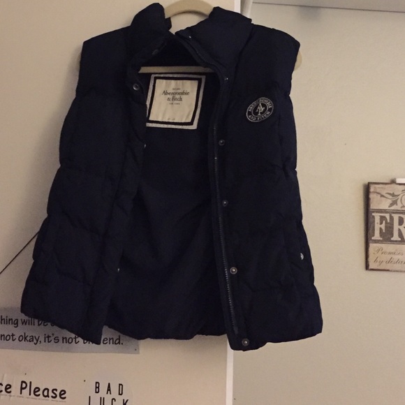 Abercrombie and Fitch vest dark blue