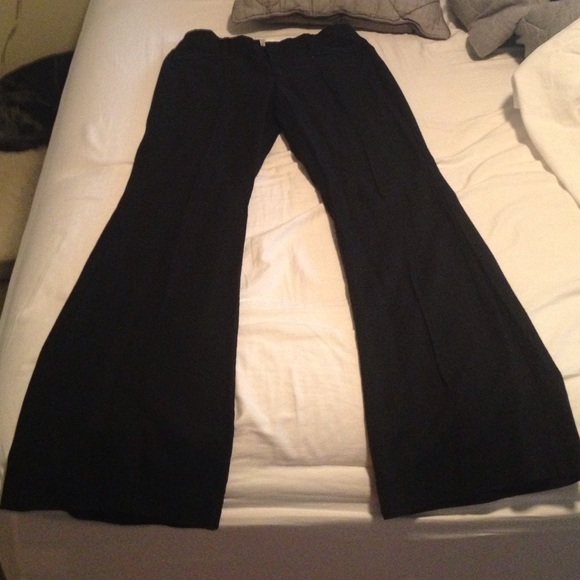Black linen dress pants