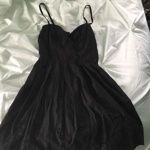 Black open backed dress
