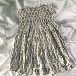 Strapless floral top