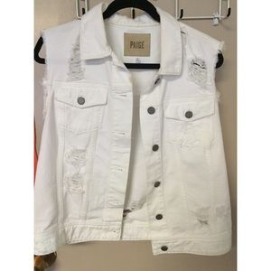 Paige destroyed denim vest