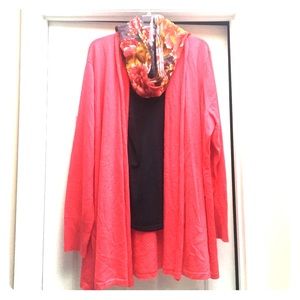 Raspberry color cardigan