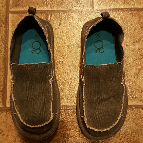 Gray boys slip on shoes