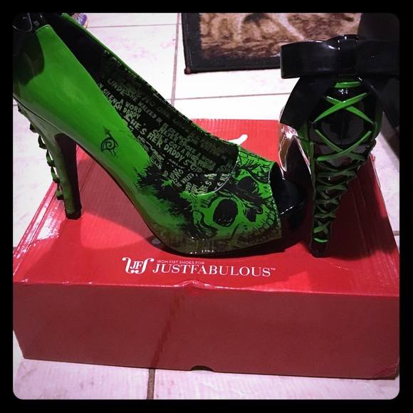 Green American Nightmare Heels