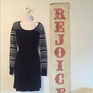 Black sweater dress L