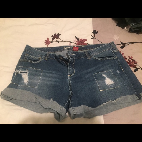 Blue jean shorts