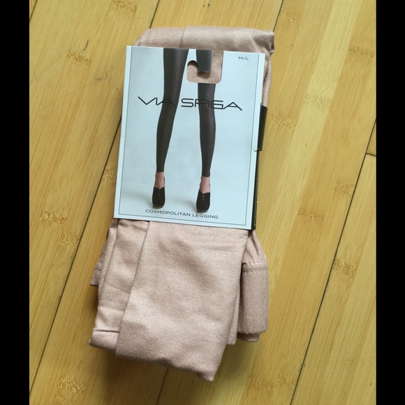 New Via Spiga Leggings. Size M/L. Rose tea color