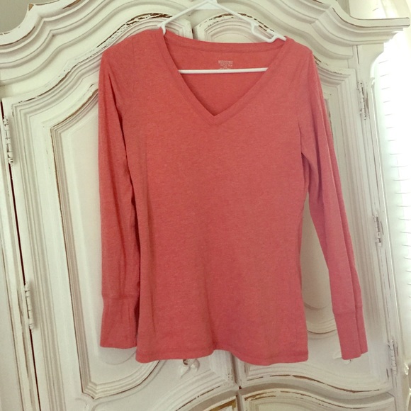 Mossimo long sleeve V neck Tee
