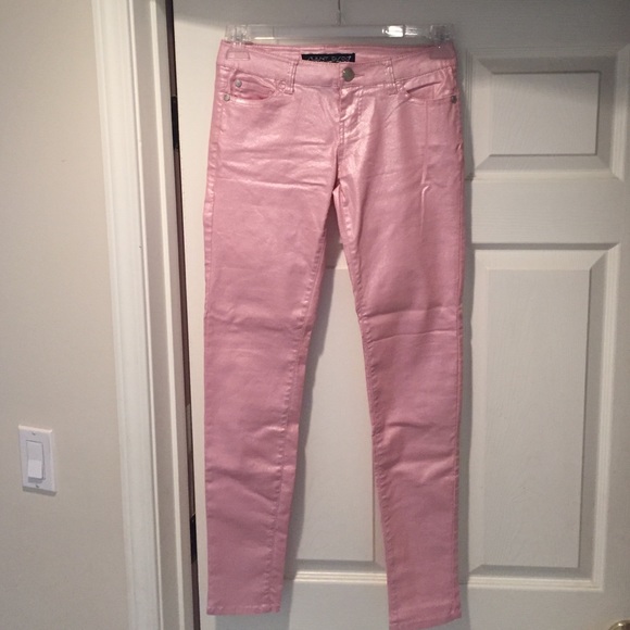 Sparkling Pink Skinny Jeans