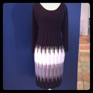 2X Multicolored sweater dress by New Directions