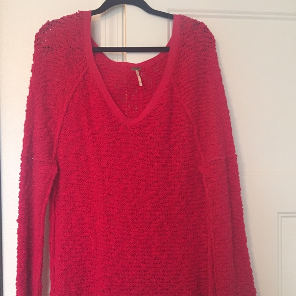 Free People pink chunky sweater