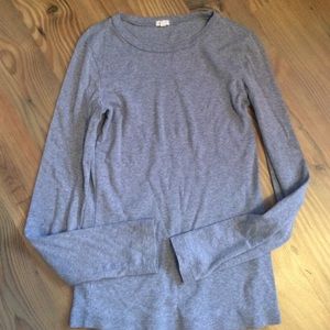 Jcrew basic gray long sleeve XS