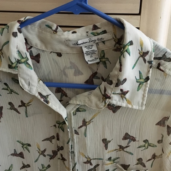 Sheer button down - Picture 2 of 3