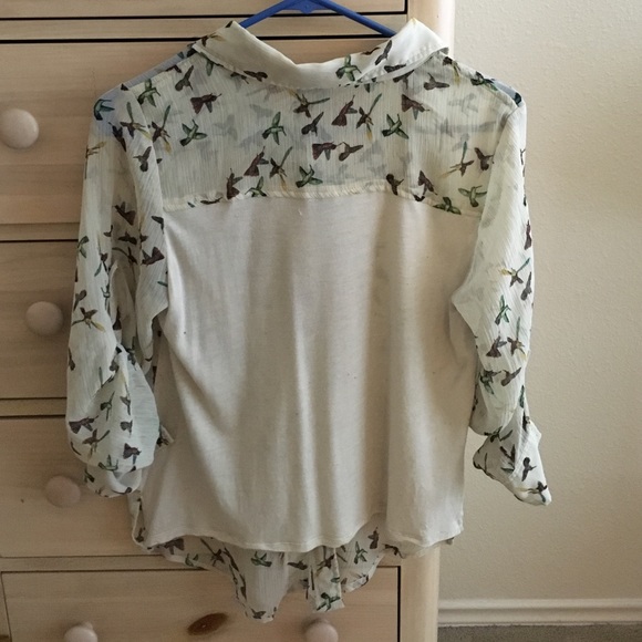 Sheer button down - Picture 3 of 3