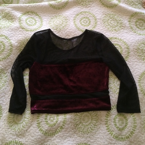 Urban outfitters/ sparkles and fade crop top